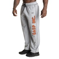 GASP Division Sweat Pants - Light Grey Melange/Flame